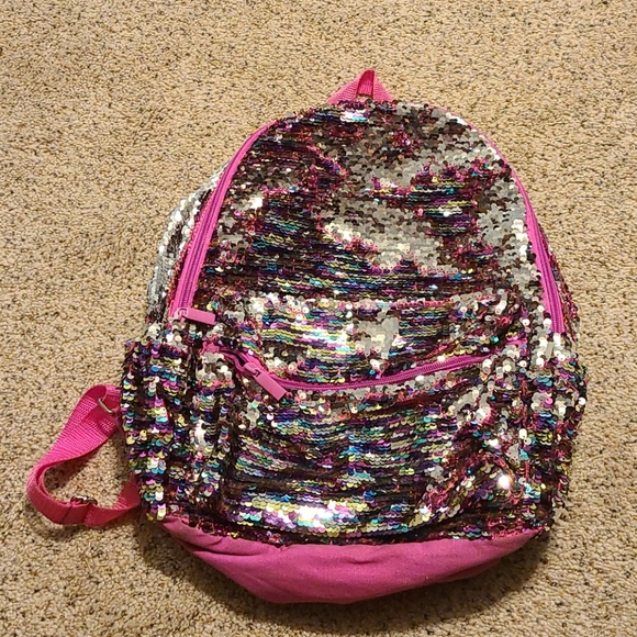 Claires sequin bookbag - Picture 1 of 4